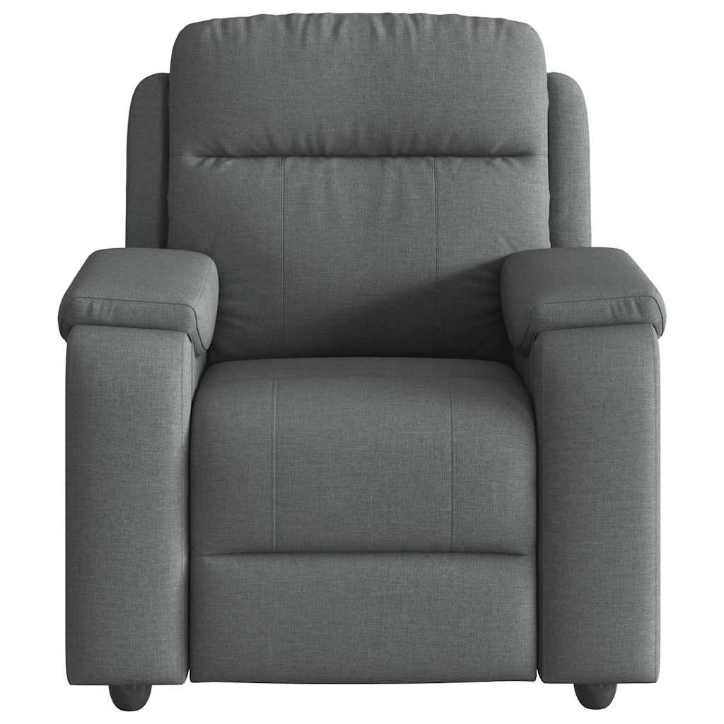 vidaXL Relaxsessel Dunkelgrau Stoff