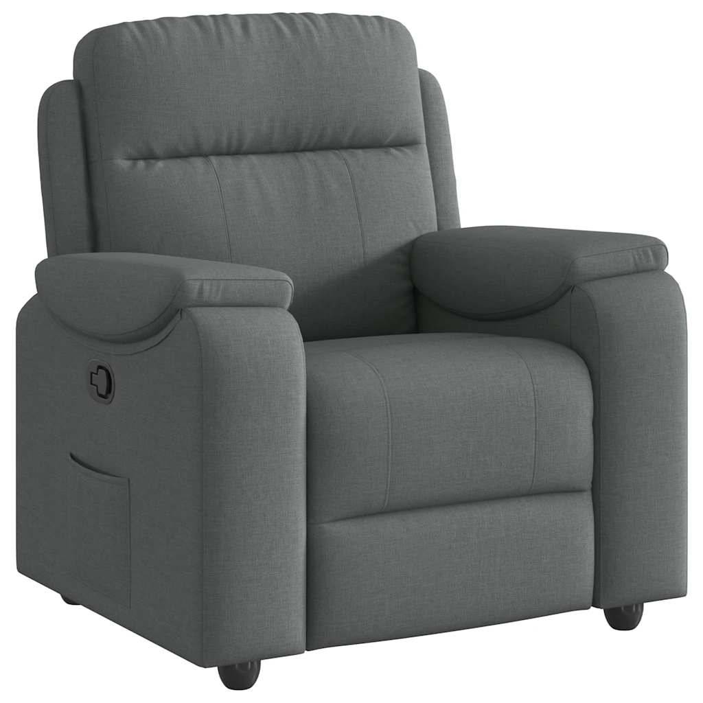 vidaXL Relaxsessel Dunkelgrau Stoff