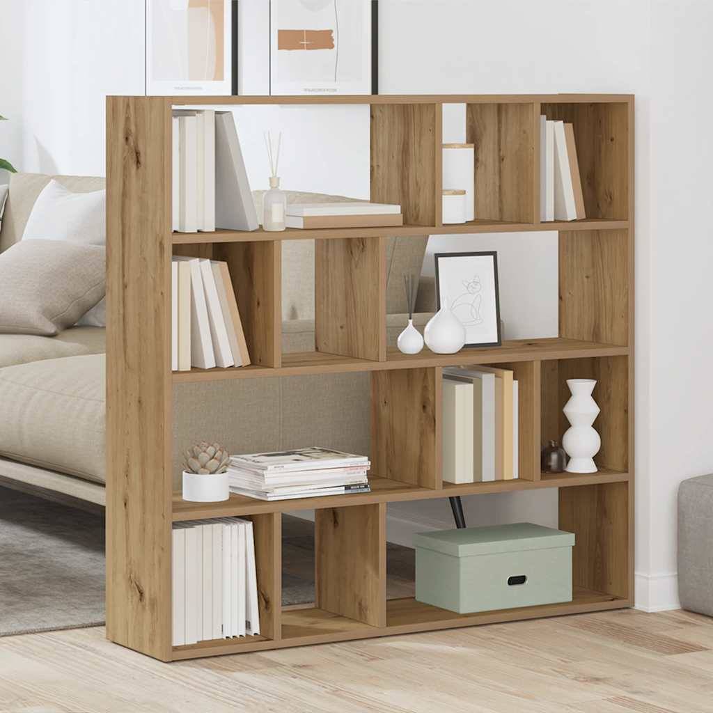 vidaXL Bücherregal/Raumteiler Artisan-Eiche 105x24x102 cm