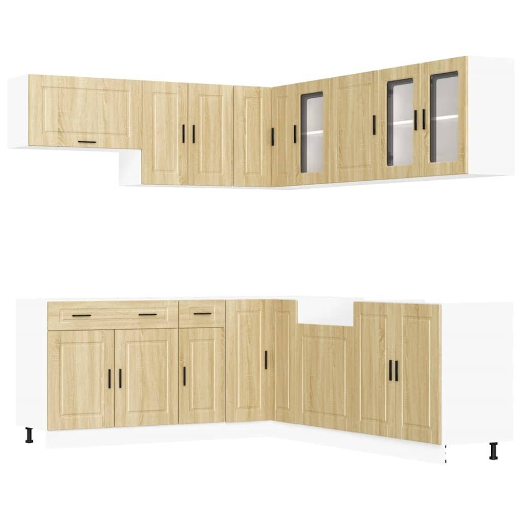 vidaXL 11-tlg. Küchenschrank-Set Porto Sonoma-Eiche Holzwerkstoff