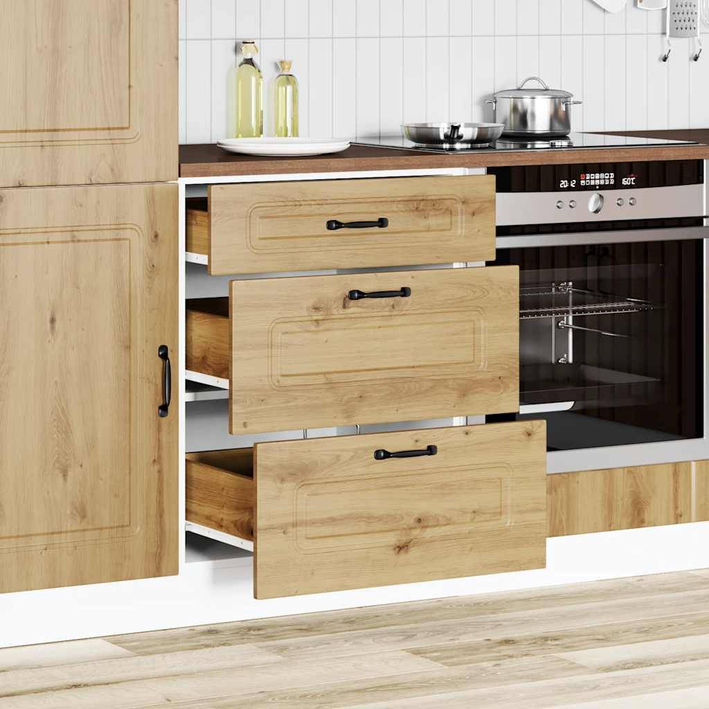 vidaXL Küchenunterschrank Kalmar Artisan-Eiche Holzwerkstoff