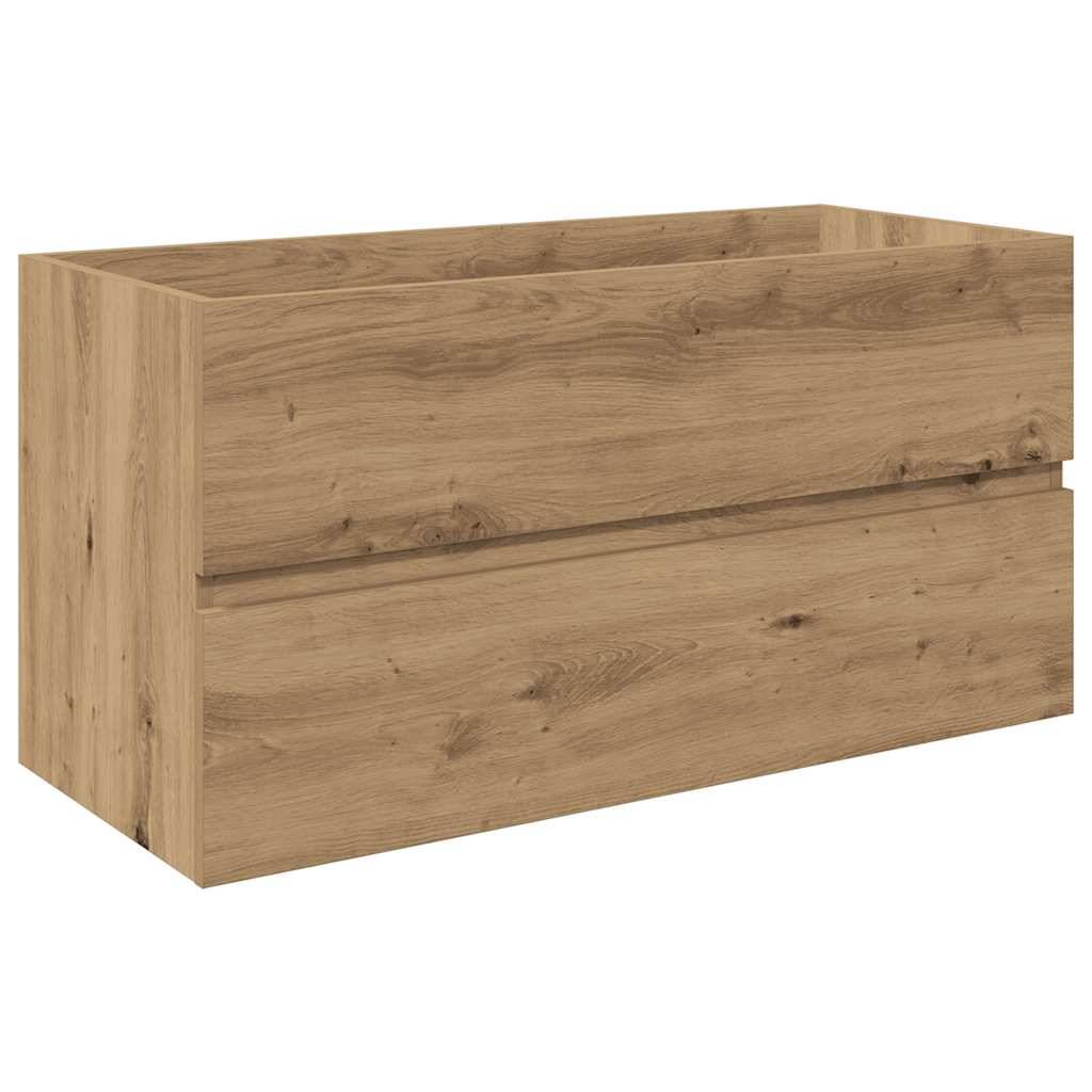 vidaXL Waschbeckenunterschrank mit Einbaubecken und Wasserhahn