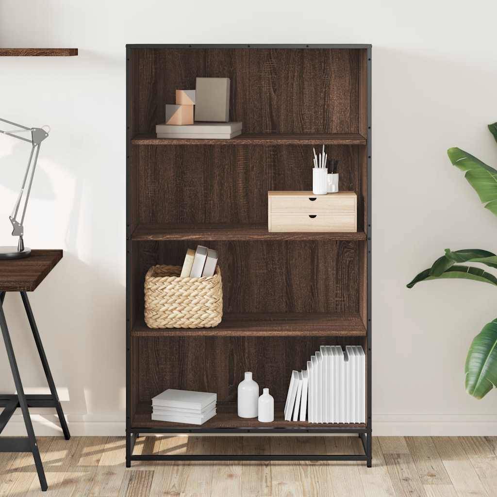 vidaXL Bücherregal Braun Eichen-Optik 80,5x35x139 cm Holzwerkstoff