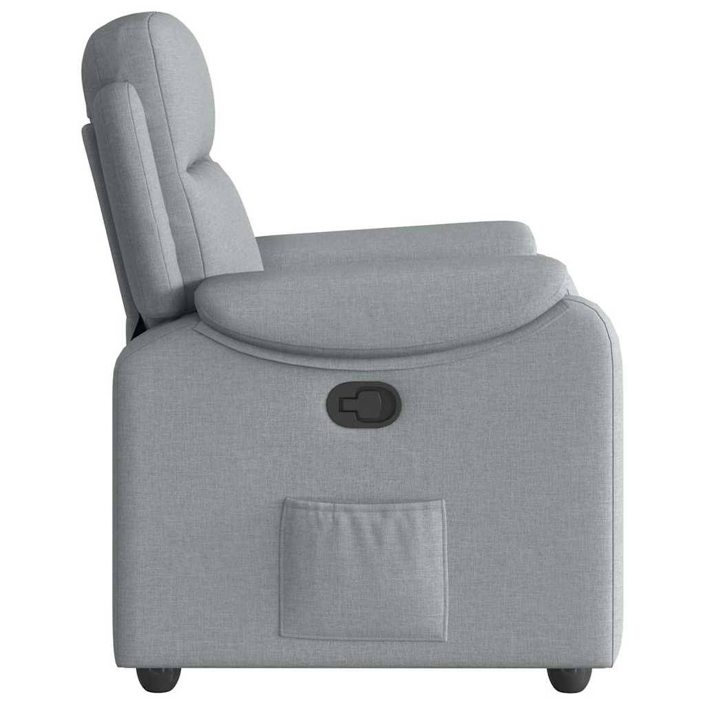 vidaXL Relaxsessel Hellgrau Stoff