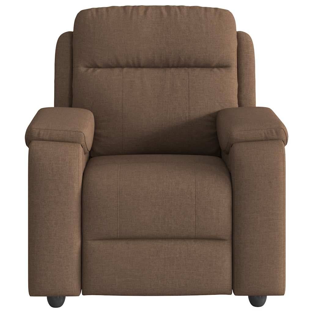 vidaXL Massagesessel Braun Stoff