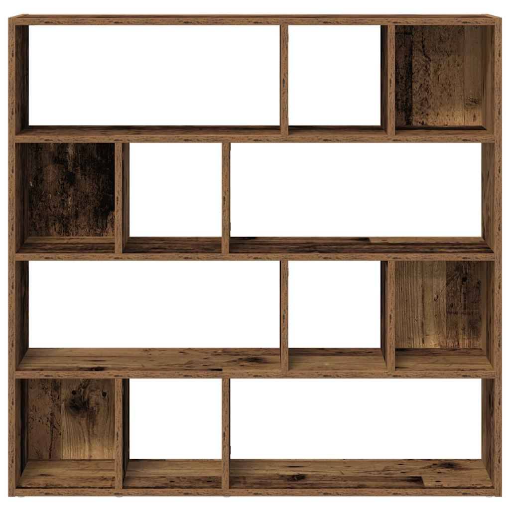 vidaXL Bücherregal/Raumteiler Altholz-Optik 105x24x102 cm