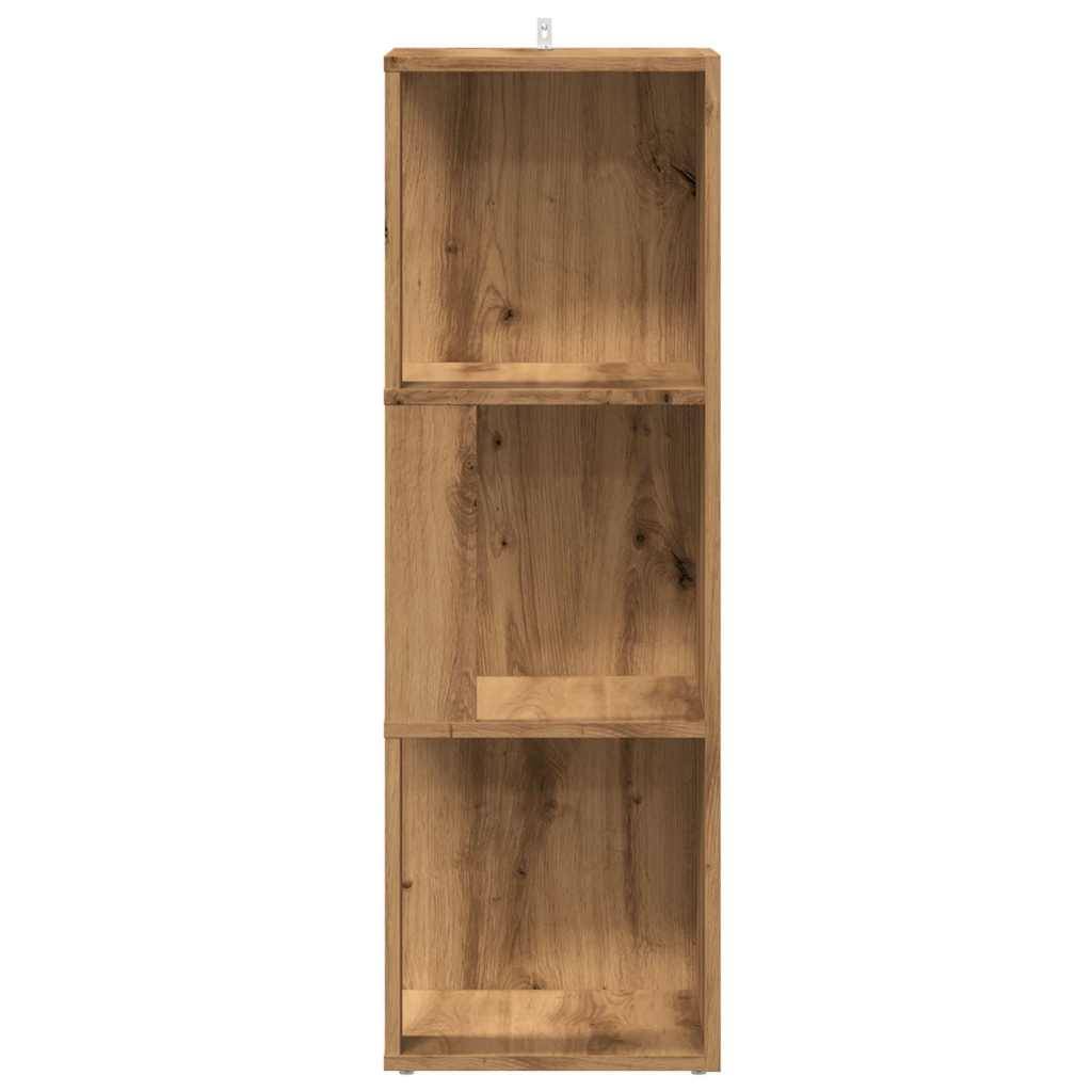 vidaXL Eckregal Artisan-Eiche 33x33x100 cm Holzwerkstoff