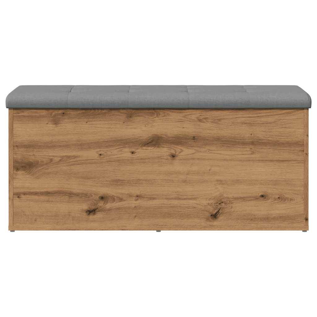 vidaXL Sitzbank mit Stauraum Artisan-Eiche 102x42x45 cm Holzwerkstoff