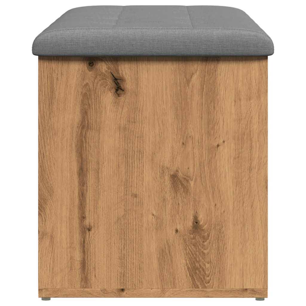 vidaXL Sitzbank mit Stauraum Artisan-Eiche 102x42x45 cm Holzwerkstoff