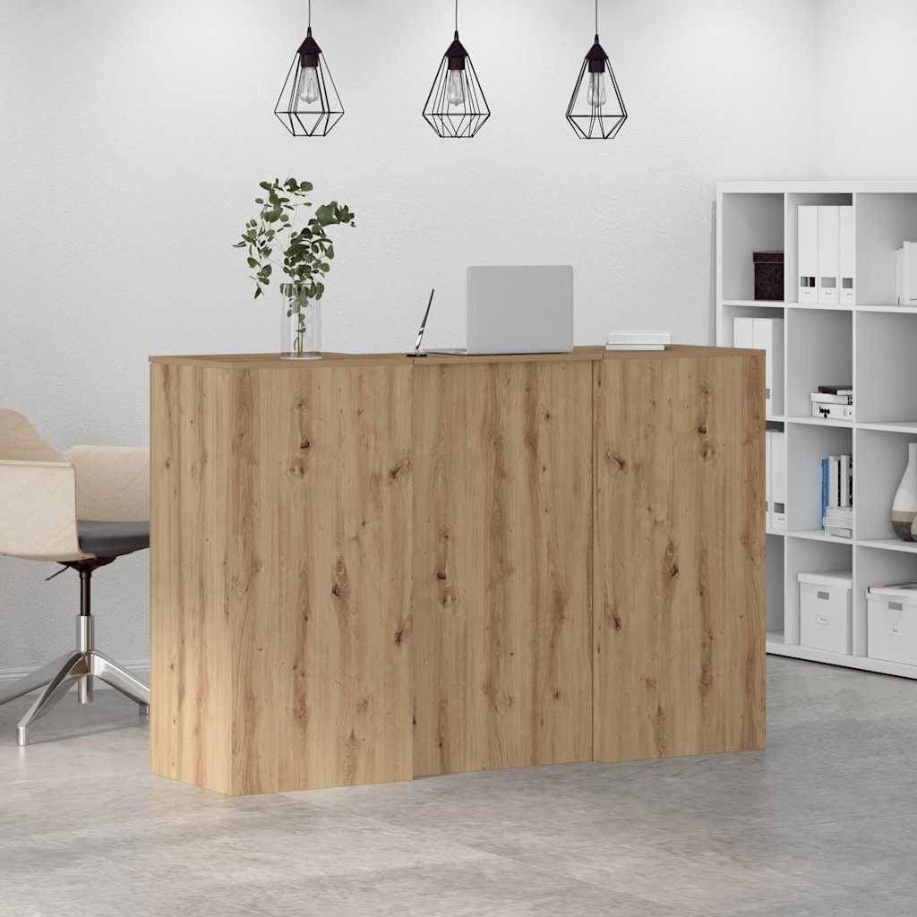 vidaXL Empfangstheke Artisan-Eiche 155x50x103,5 cm Holzwerkstoff