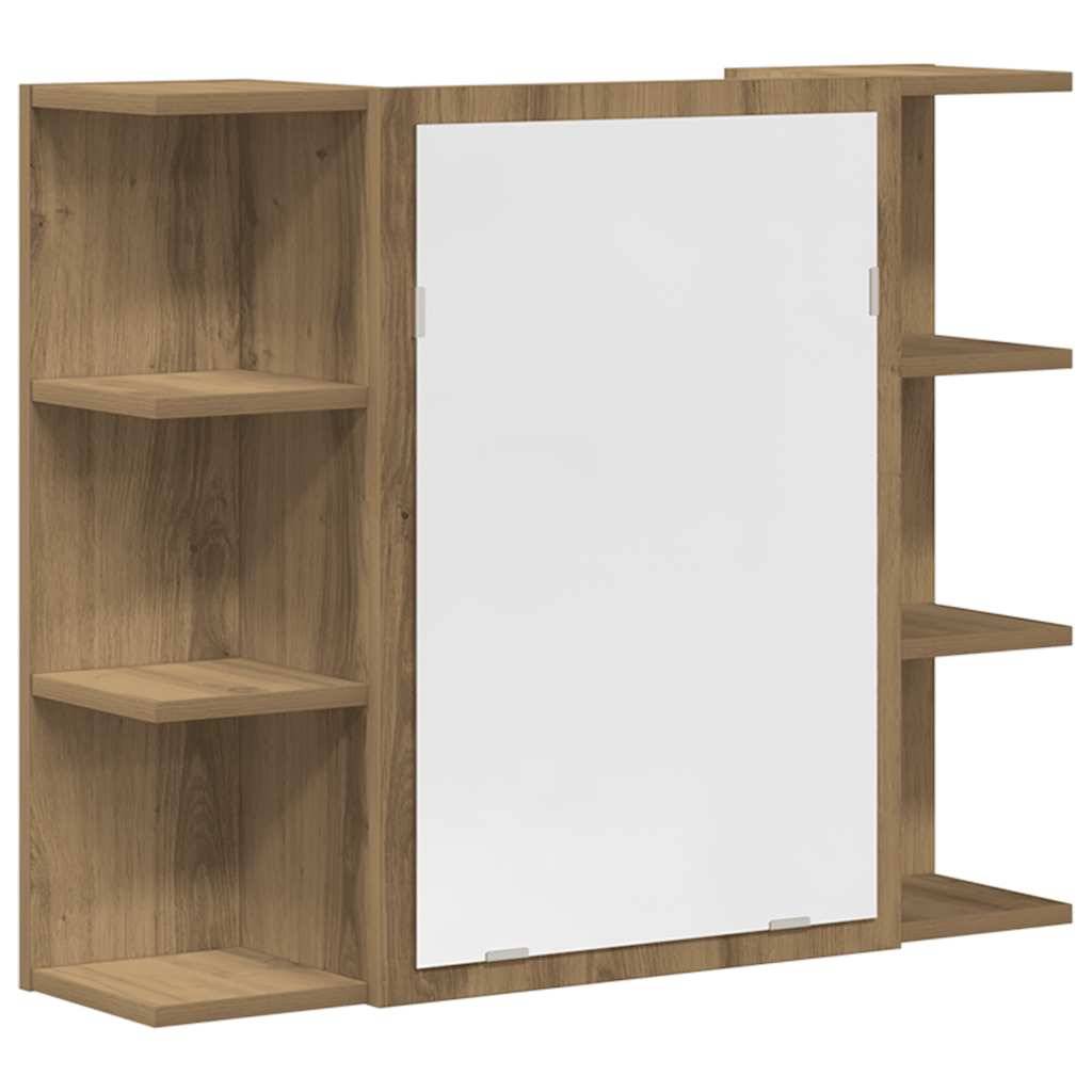 vidaXL 3-tlg. Badmöbel-Set Artisan-Eiche Holzwerkstoff