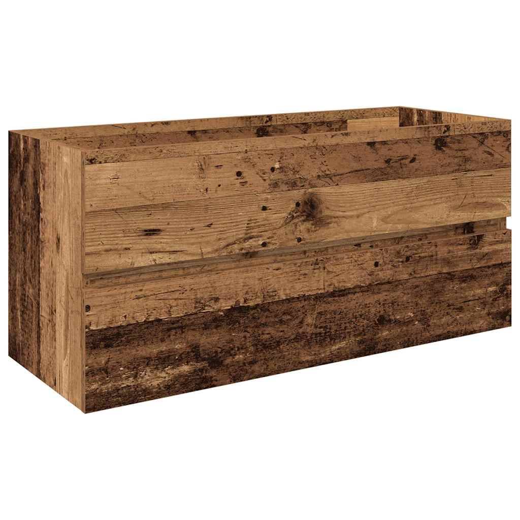 vidaXL Waschbeckenunterschrank mit Einbaubecken und Wasserhahn