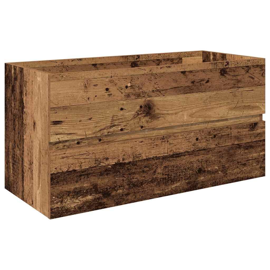 vidaXL Waschbeckenunterschrank mit Einbaubecken und Wasserhahn
