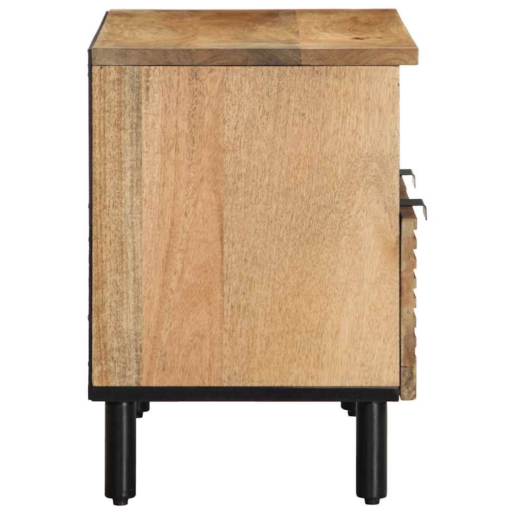 vidaXL TV-Schrank Braun 70x33x46 cm Massivholz Mango