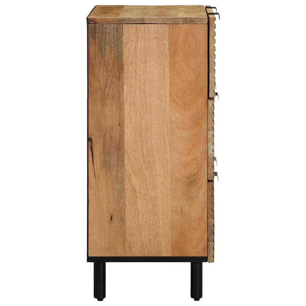 vidaXL Sideboard Braun 60x33x75 cm Massivholz Mango