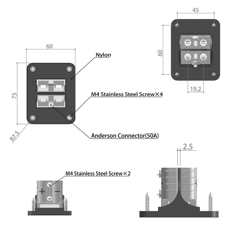 Offgridtec 2-fach Anderson Stecker