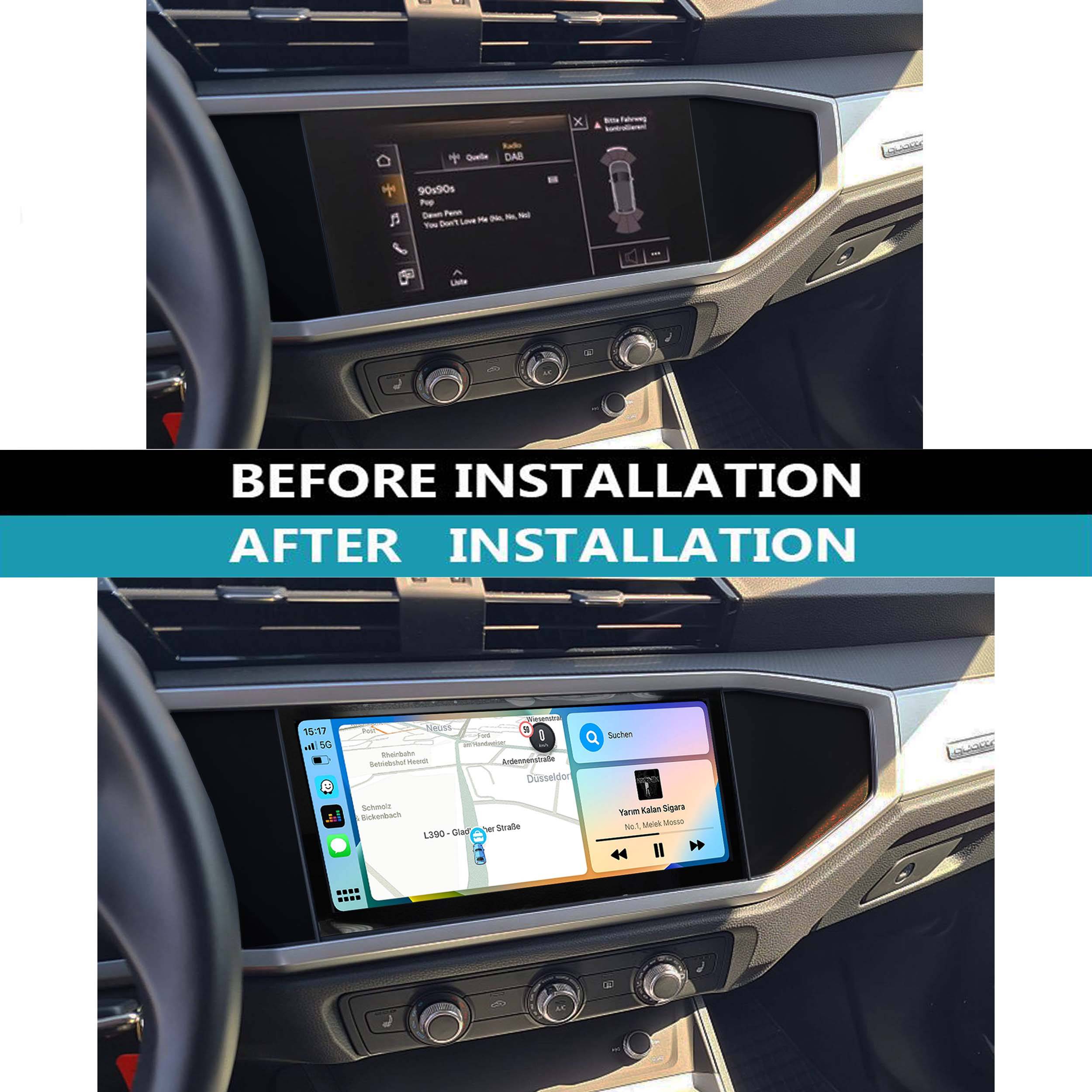 Für Audi Q3 F3 10.1" 19-21 Touch Android GPS Navigation CarPlay AndroidAuto