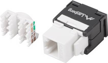 LANBERG Keystone Modul RJ45->LSA CAT.6 UTP 180° werkzeuglos Multimedia-Technik