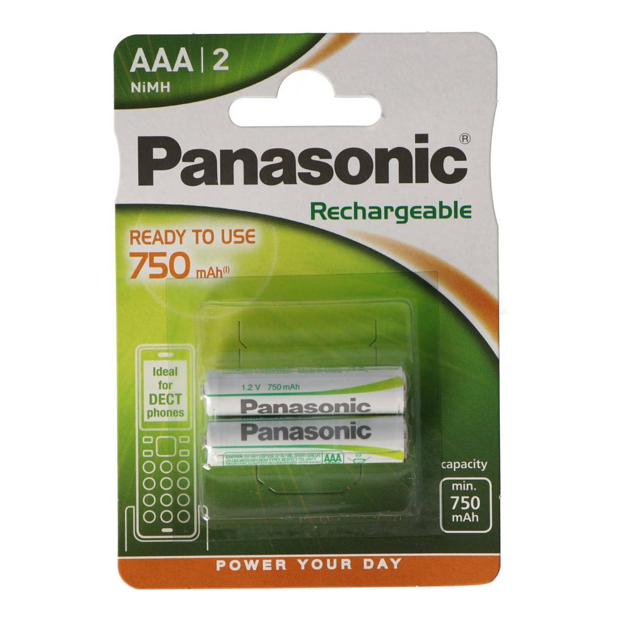 Panasonic Akku for DECT USE -AAA Micro 1.20V 750mAh 2St. Multimedia-Technik Akkus