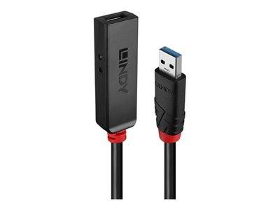 LINDY 5m USB 3.0 Aktivverlängerung Slim Peripheriegeräte & Zubehör Kabel & Adapter - USB &