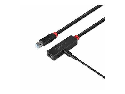 LINDY 15m USB 3.0 Aktivverlängerung Slim Peripheriegeräte & Zubehör Kabel & Adapter - USB &