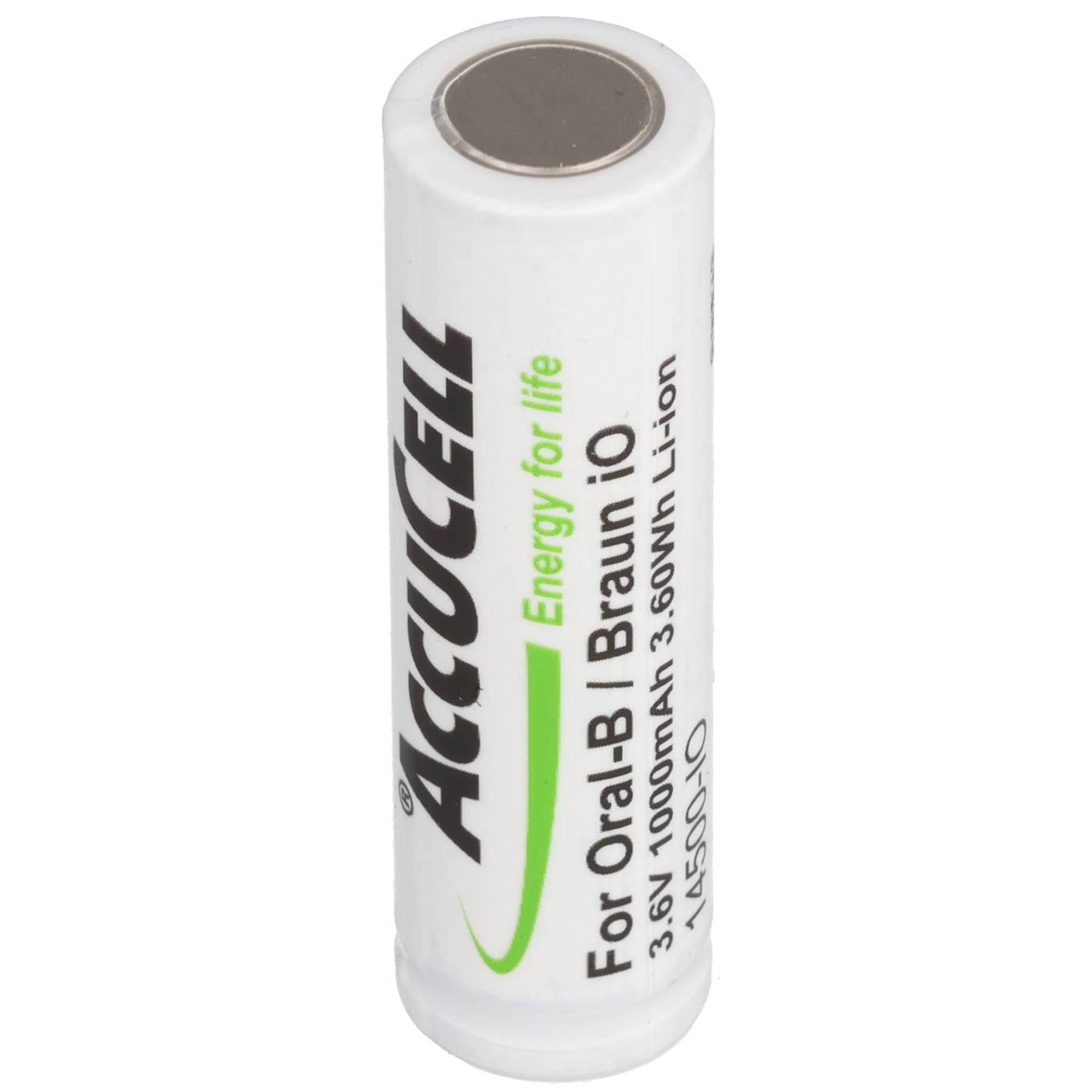 1000mAh Akku kompatibel für Oral-B Akku Li-Ion UR14500AC passend für Braun iO 6, 7, 8, 9, 10, 48,8x14,1mm