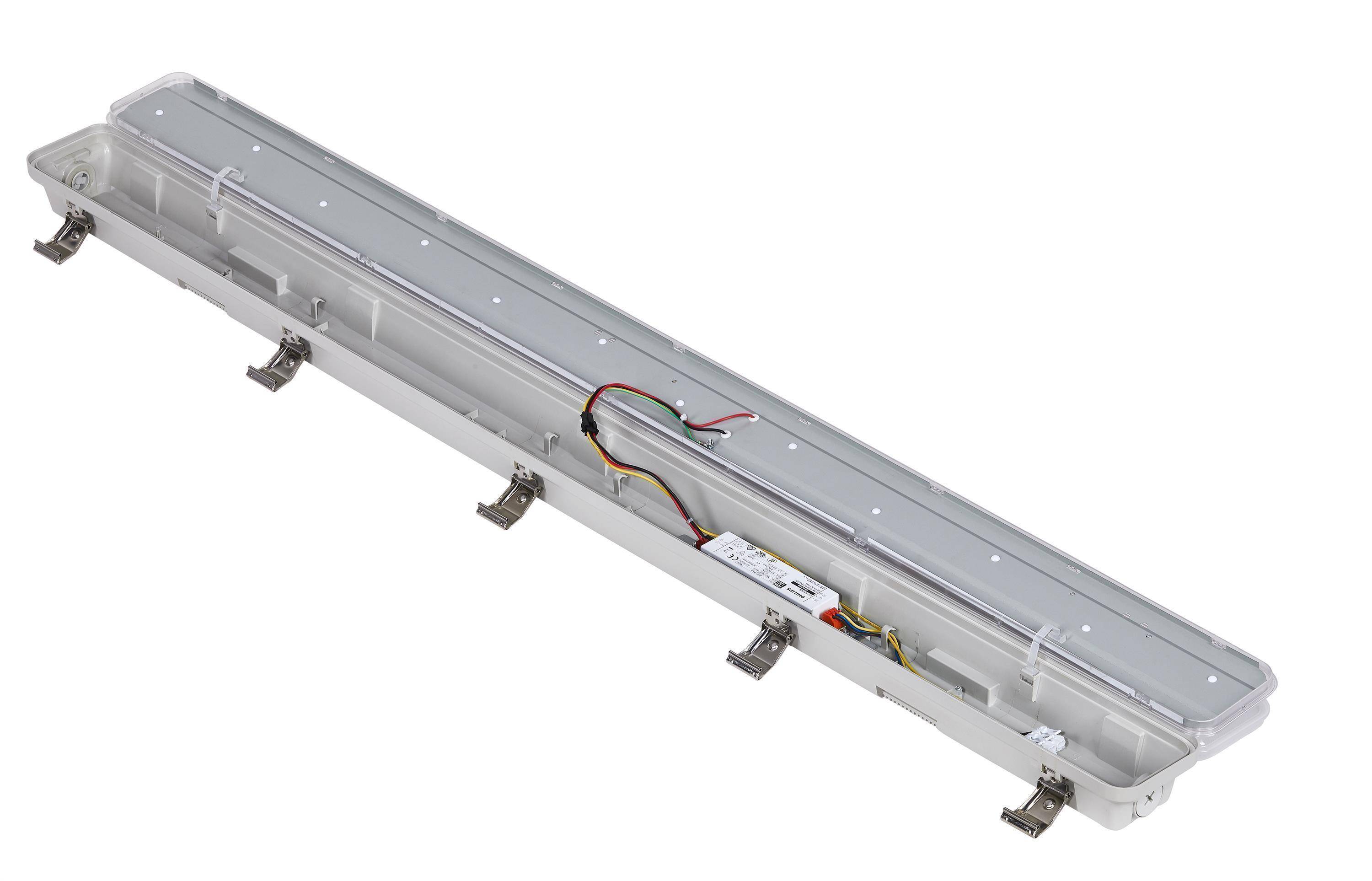 DOTLUX LED-Feuchtraumleuchte MISTRAL IP66 1540mm max.59W 4000K gefrostet