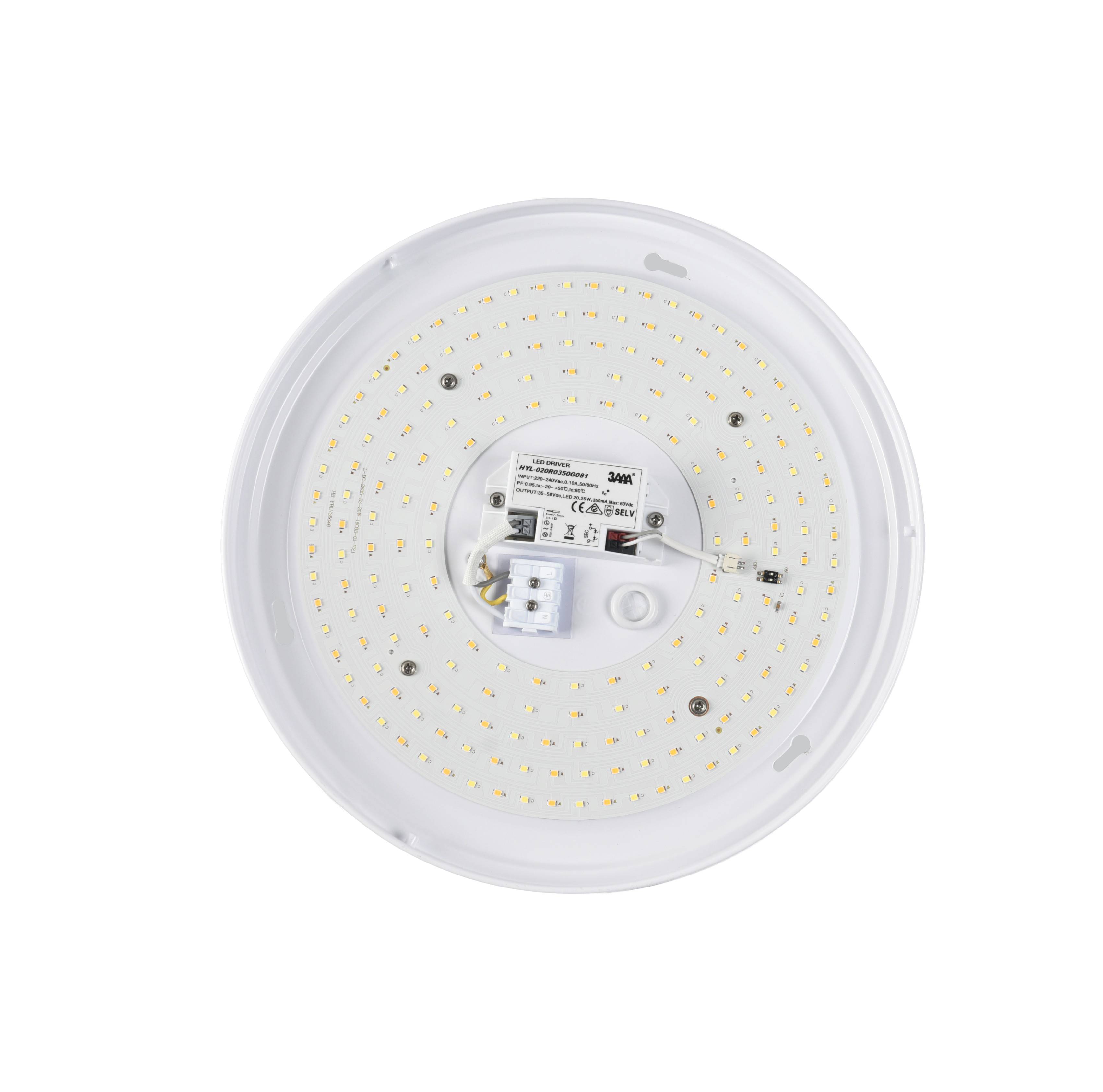 DOTLUX LED-Leuchte LUNAsilver-sensor Ø330mm 18W COLORselect IP44