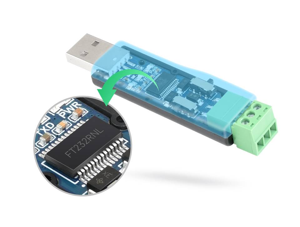 WaveShare USB to RS232/485 Serial Converter (Original FT232RNL)