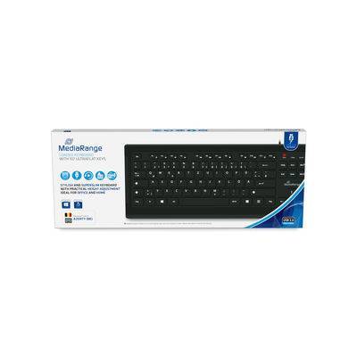 MediaRange Tastatur kabelgeb. ultraflachen Tasten (BE) sw Eingabe / Ausgabe Mäuse & Tastaturen