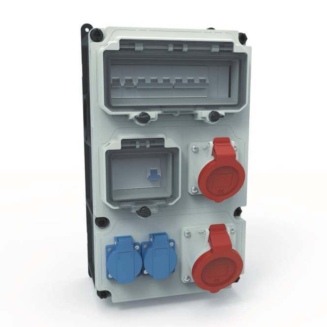 BALS Steckdosen Kombinationen 89076 VARIABOX -L -89076 Industriematerial Verbindungstechnik