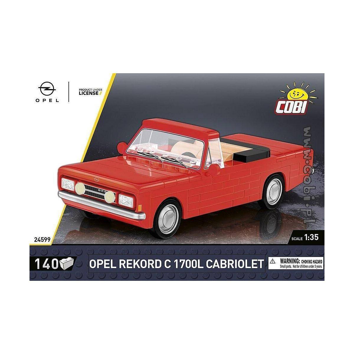 COBI-24599 - 140 PCS CARS /24599/ OPEL 1700L CABRIOLET