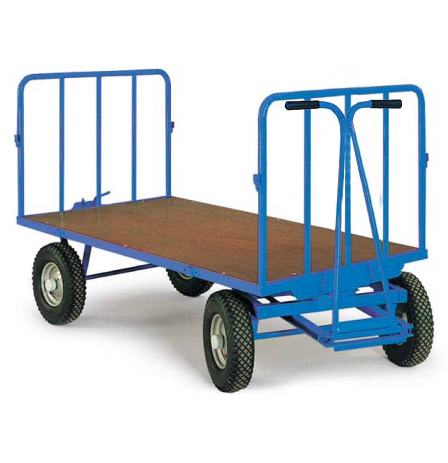 Protaurus Handpritschenwagen Serie 420 Stirnwände 500mm hoch Luftbereifung 2000x1000mm
