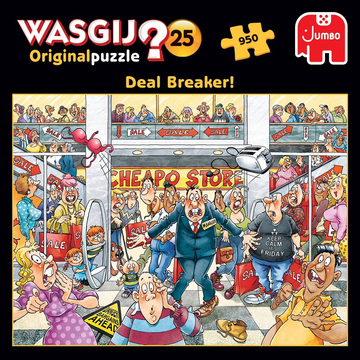 Jumbo Spiele 1119800267 Wasgij Original 25 Preisknaller! 950 Teile Puzzle