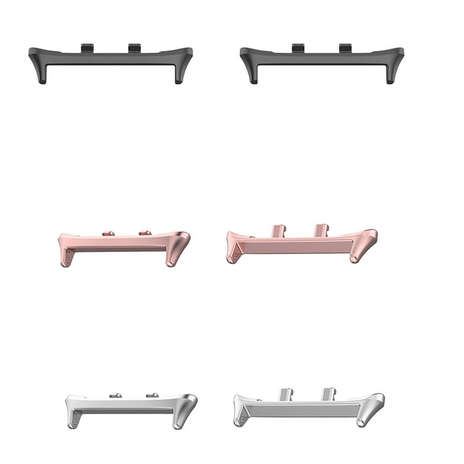 Für Honor Watch 5 1 Paar Edelstahl Watch Band 22mm Verbindungsstück Adapter Rosa