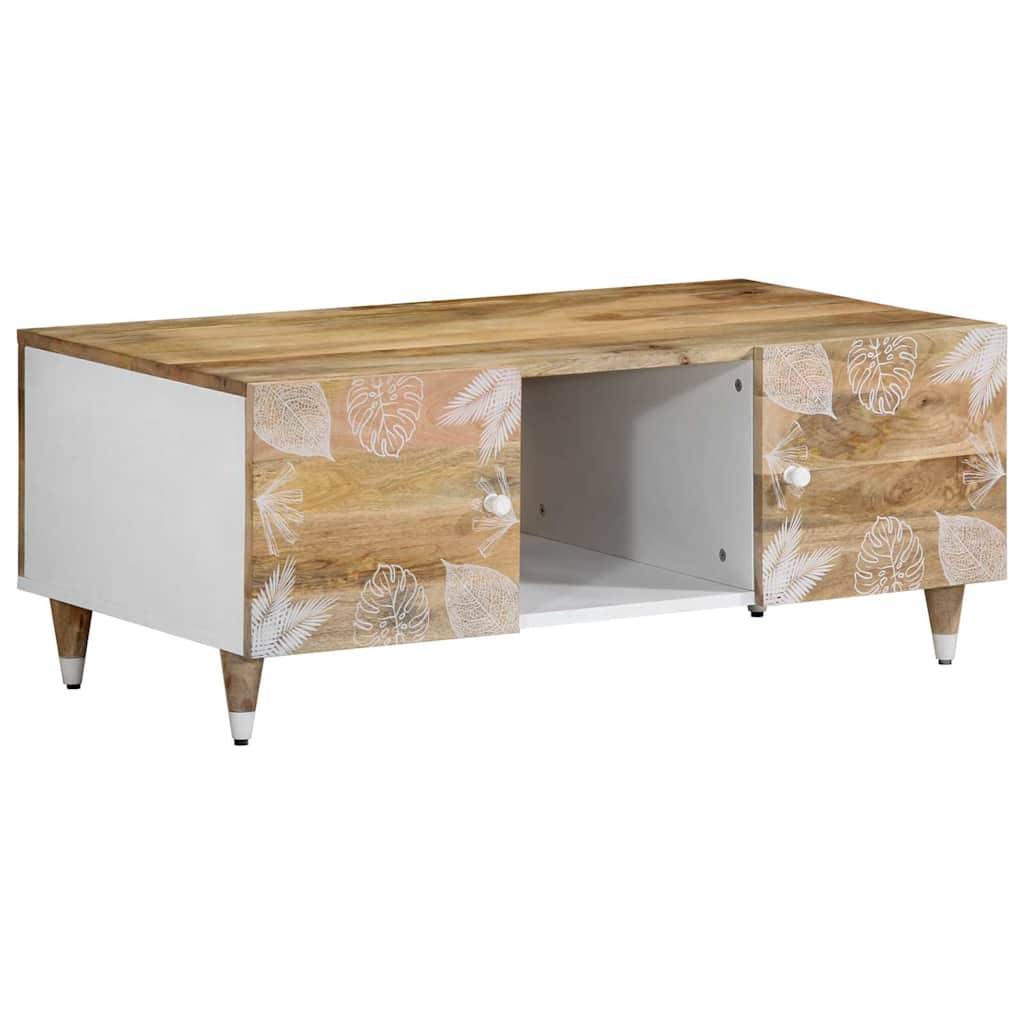 vidaXL Couchtisch 100x54x40 cm Massivholz Mango