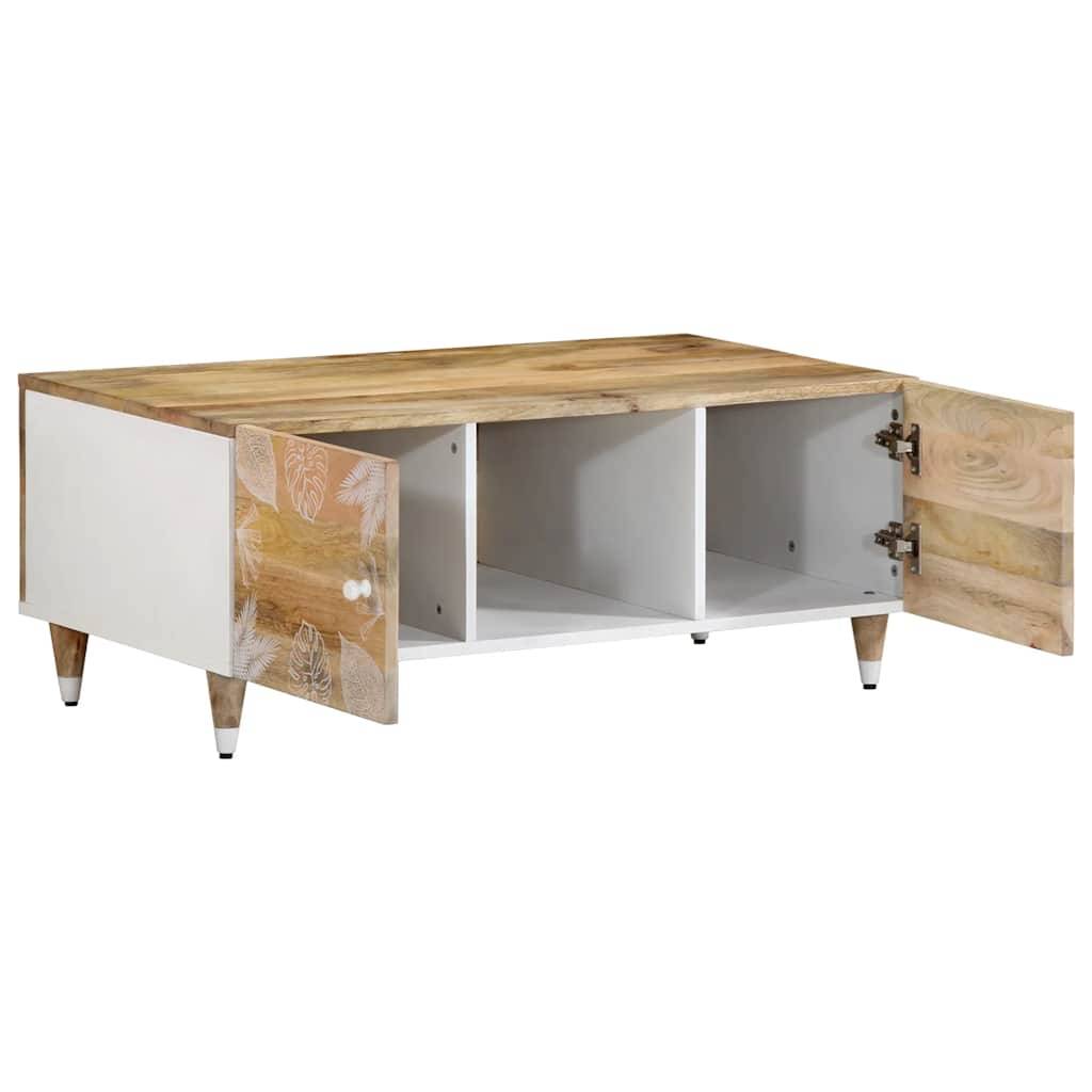 vidaXL Couchtisch 100x54x40 cm Massivholz Mango