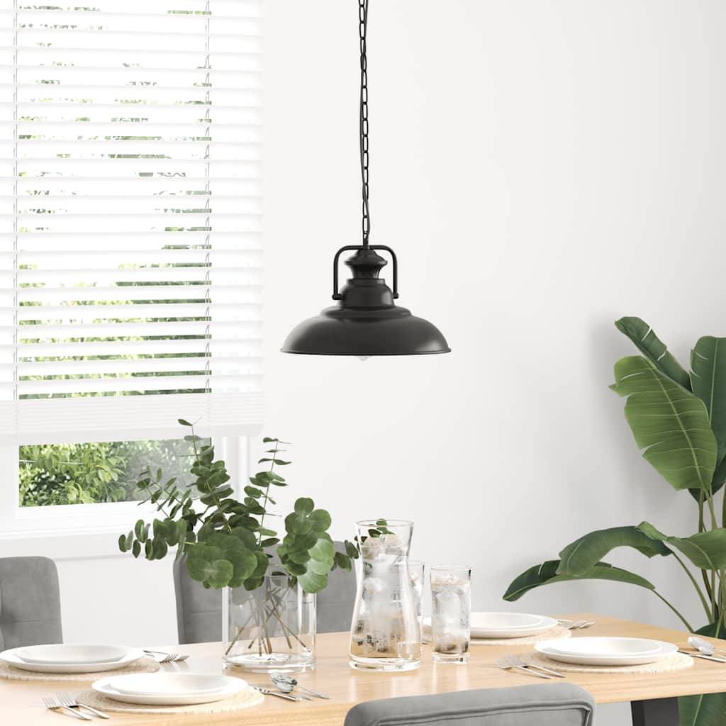 vidaXL Pendelleuchte E27 Schwarz Ø 31 cm Eisen