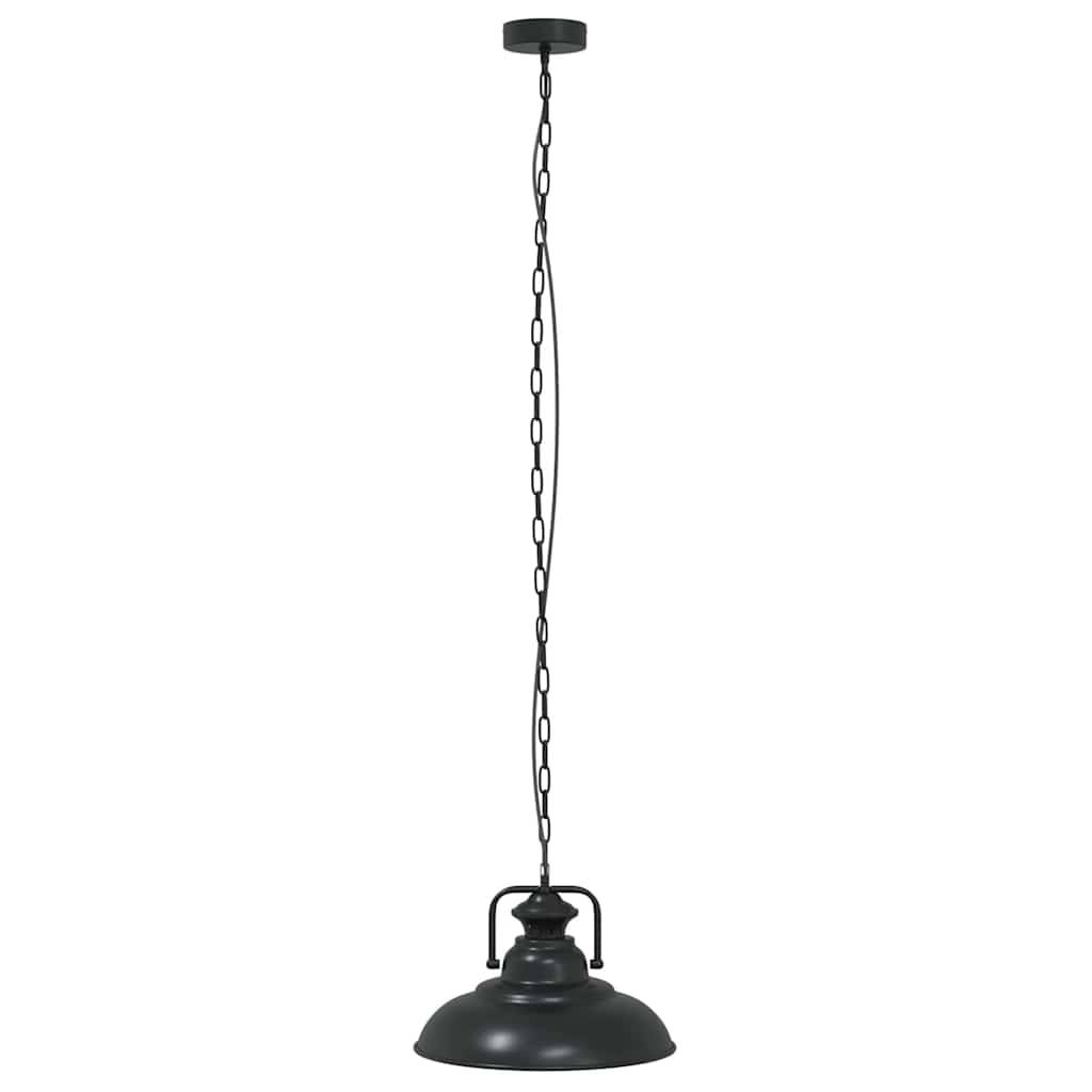 vidaXL Pendelleuchte E27 Schwarz Ø 31 cm Eisen