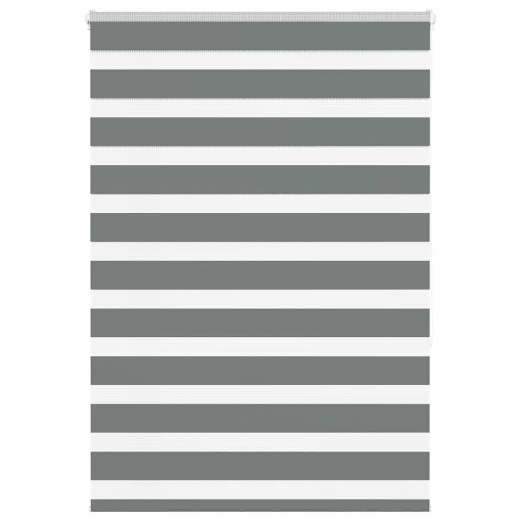 vidaXL Zebrarollo Dunkelgrau 105x150cm Stoffbreite 100,9 cm Polyester