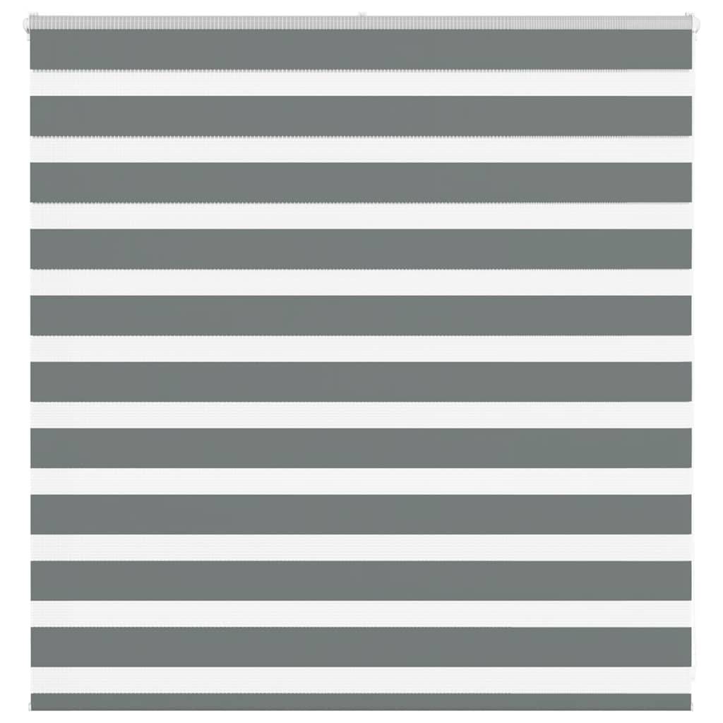 vidaXL Zebrarollo Dunkelgrau 140x100 cm Stoffbreite 135,9 cm Polyester