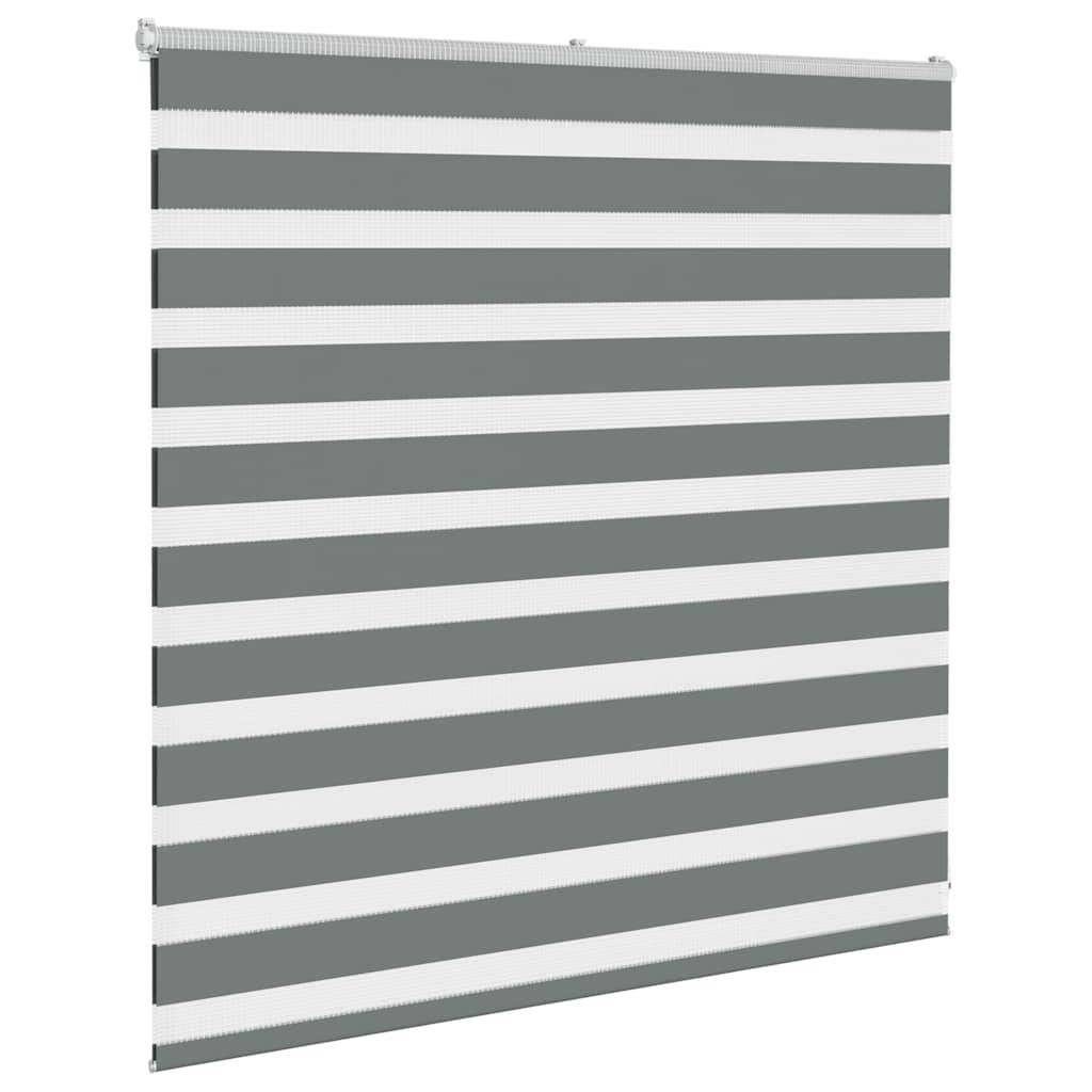 vidaXL Zebrarollo Dunkelgrau 150x100 cm Stoffbreite 145,9 cm Polyester
