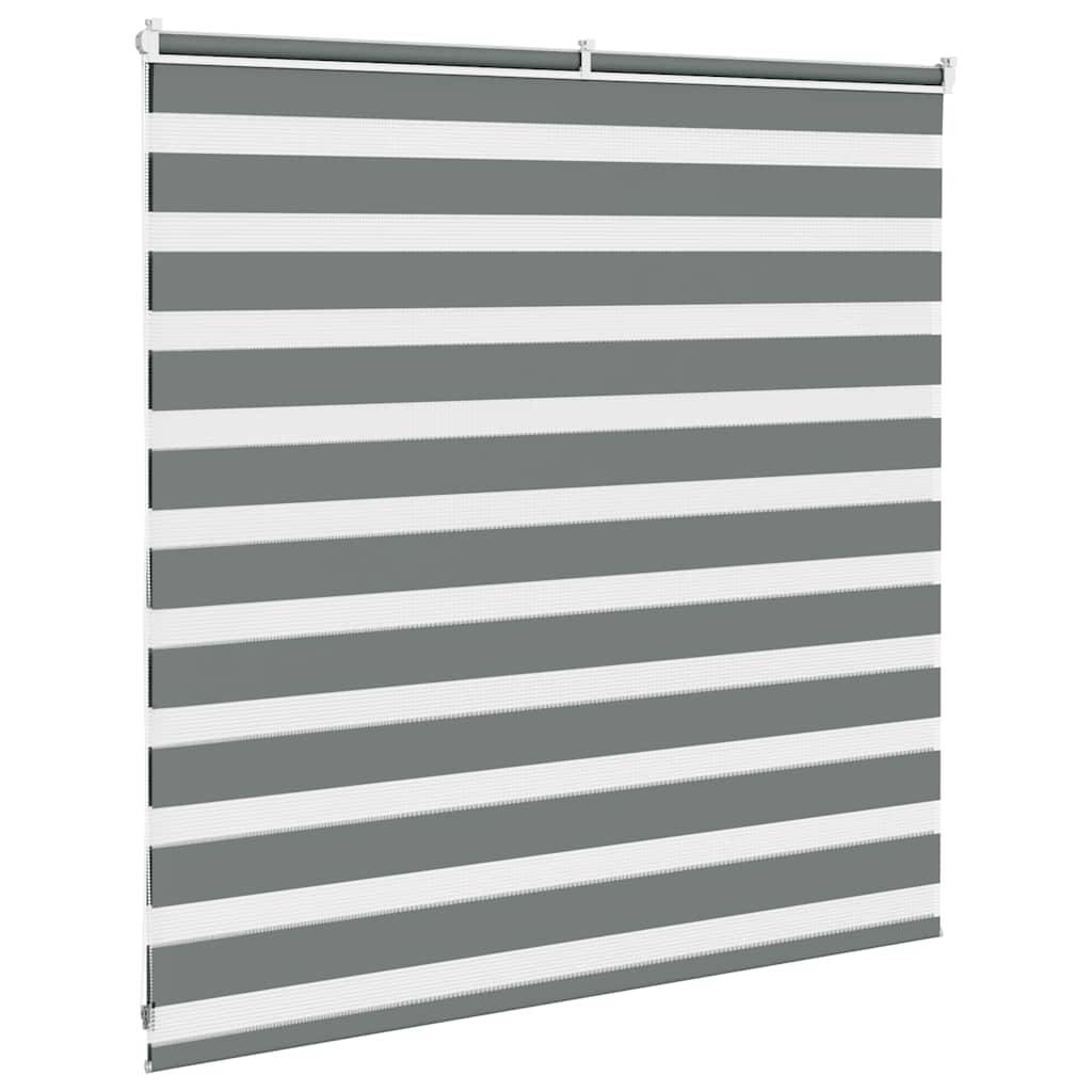 vidaXL Zebrarollo Dunkelgrau 140x100 cm Stoffbreite 135,9 cm Polyester