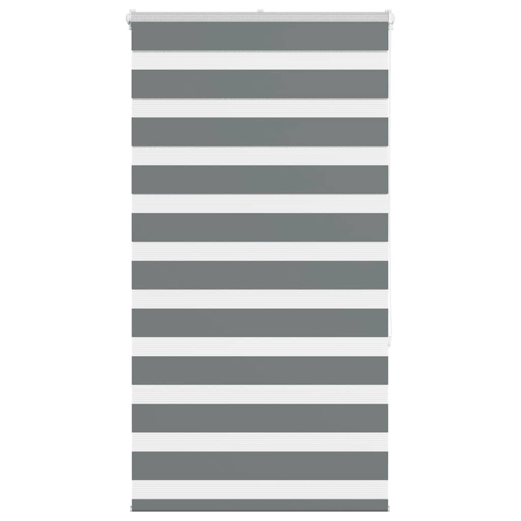 vidaXL Zebrarollo Dunkelgrau 75x150 cm Stoffbreite 70,9 cm Polyester