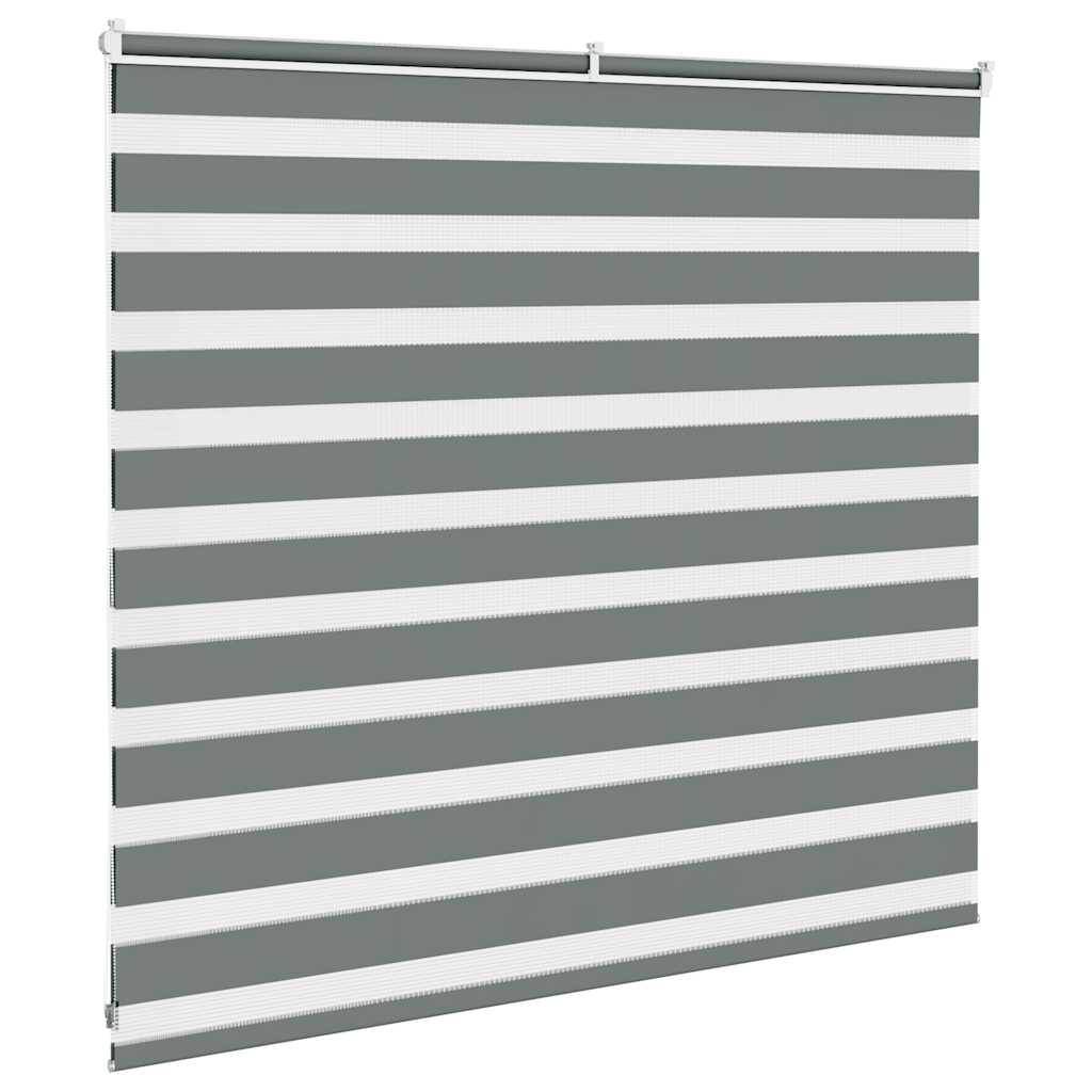 vidaXL Zebrarollo Dunkelgrau 160x100 cm Stoffbreite 155,9 cm Polyester