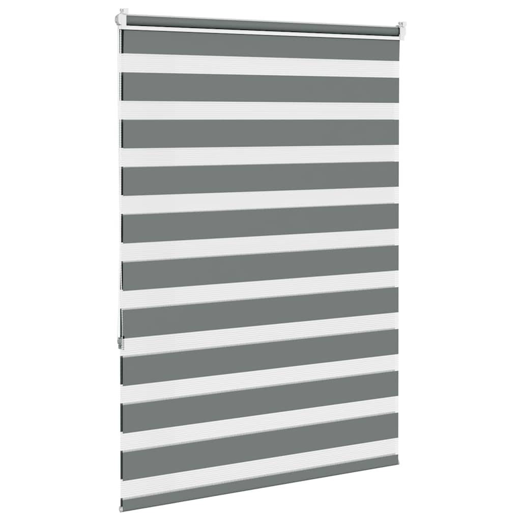 vidaXL Zebrarollo Dunkelgrau 100x150 cm Stoffbreite 95,9 cm Polyester