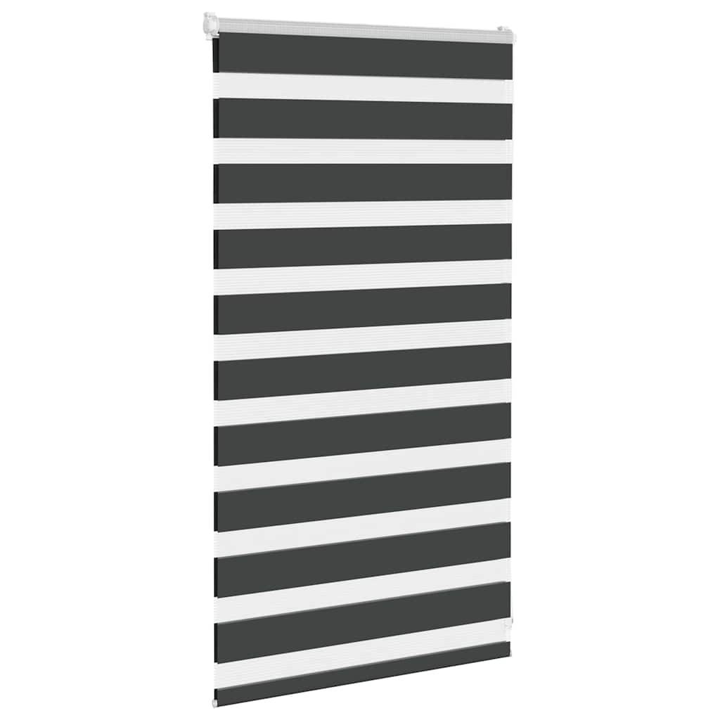 vidaXL Zebrarollo Schwarz 70x100 cm Stoffbreite 65,9 cm Polyester
