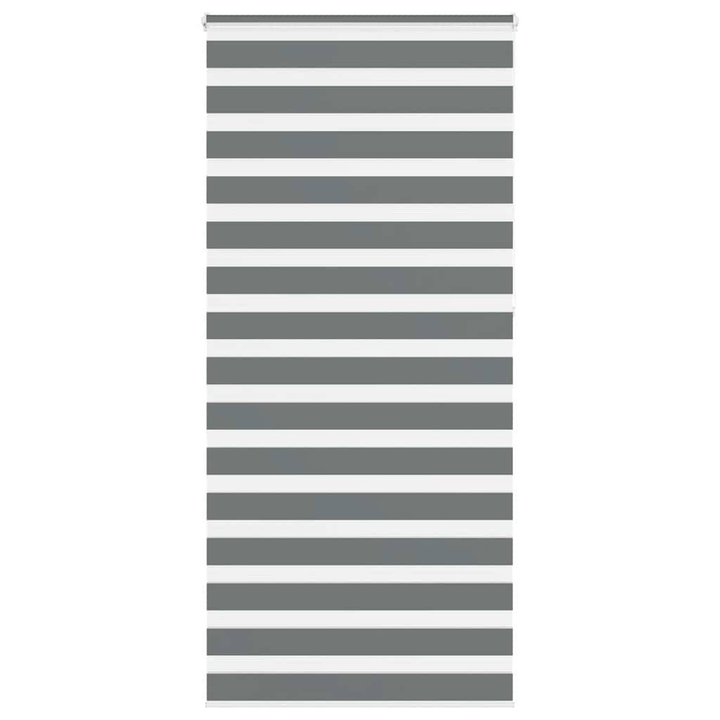 vidaXL Zebrarollo Dunkelgrau 110x230 cm Stoffbreite 105,9 cm Polyester