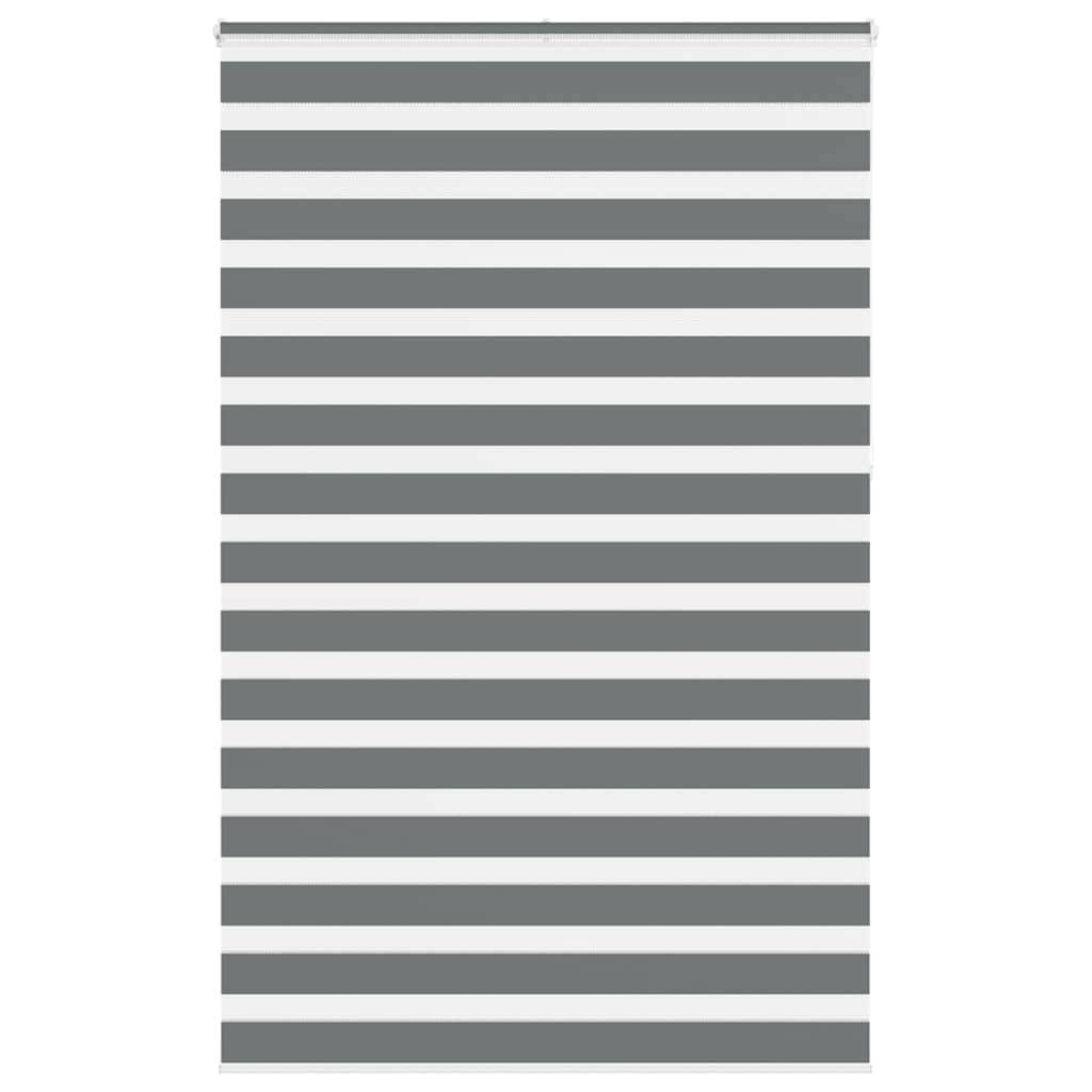 vidaXL Zebrarollo Dunkelgrau 150x230 cm Stoffbreite 145,9 cm Polyester