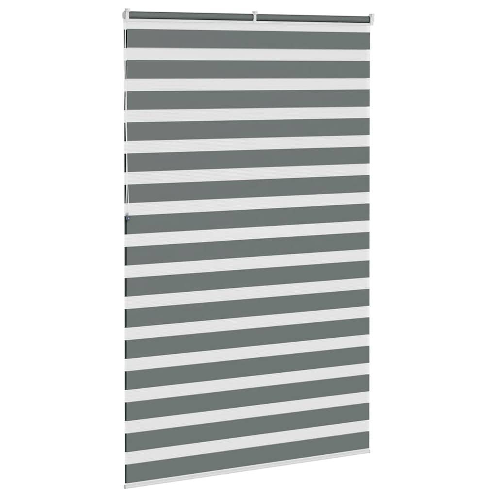 vidaXL Zebrarollo Dunkelgrau 150x230 cm Stoffbreite 145,9 cm Polyester